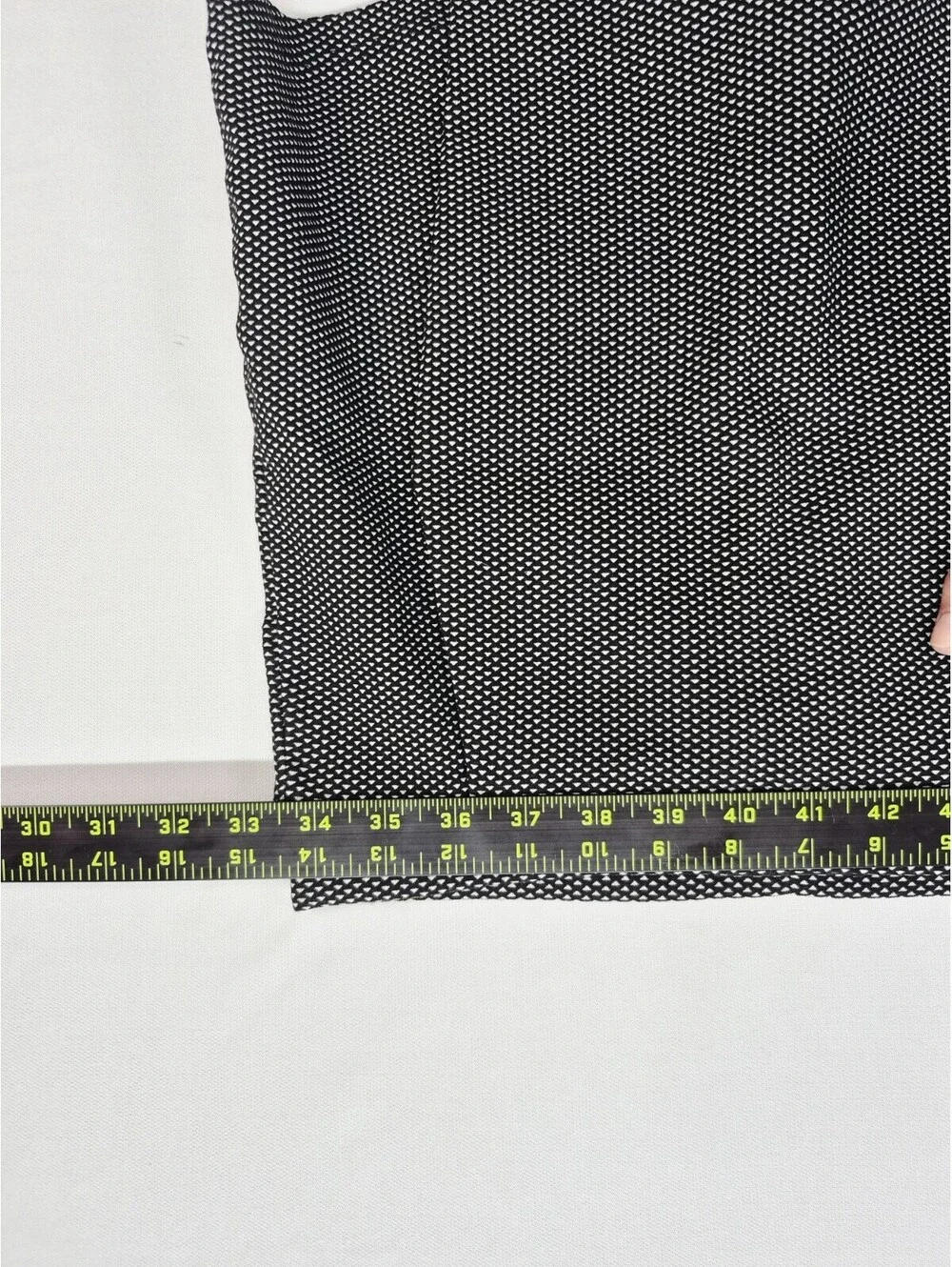 Haute Monde Sz Large asymmetric wrap-front mini skort black and white